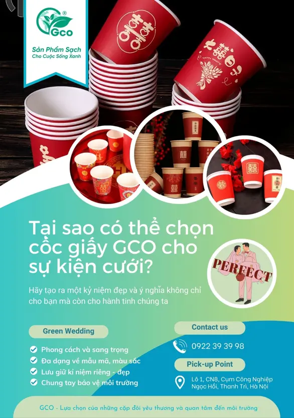 Why can you choose GCO paper cups for wedding events?
