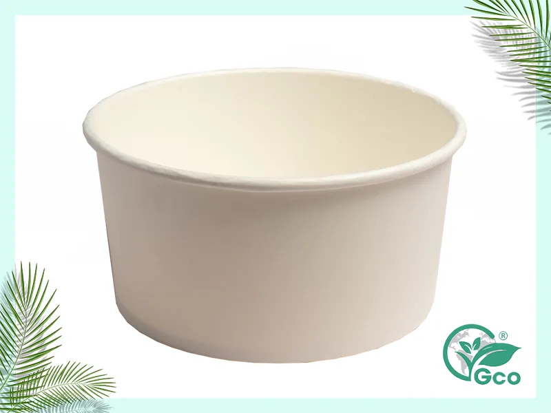 White paper bowl