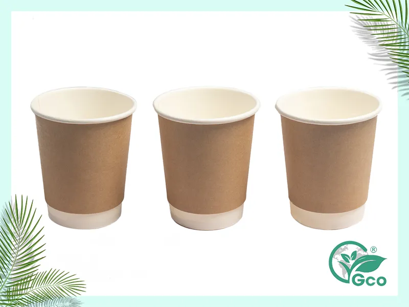 Double layer kraft paper cup