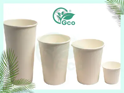 Plain paper cups of all sizes